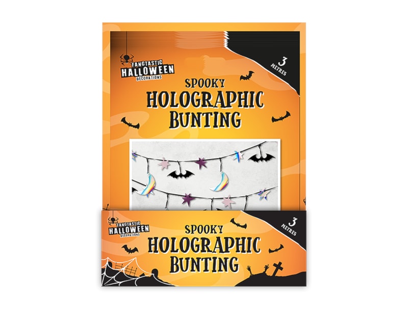 Wholesale Spooky Halloween Bunting 3M PDQ