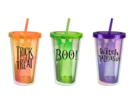 Wholesale Spooky Halloween Holographic Tumbler