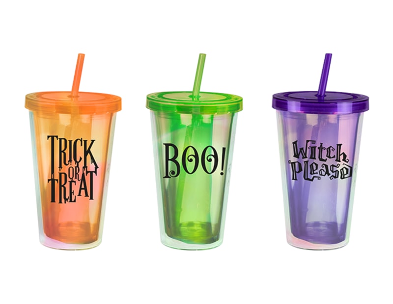 Wholesale Spooky Halloween Holographic Tumbler