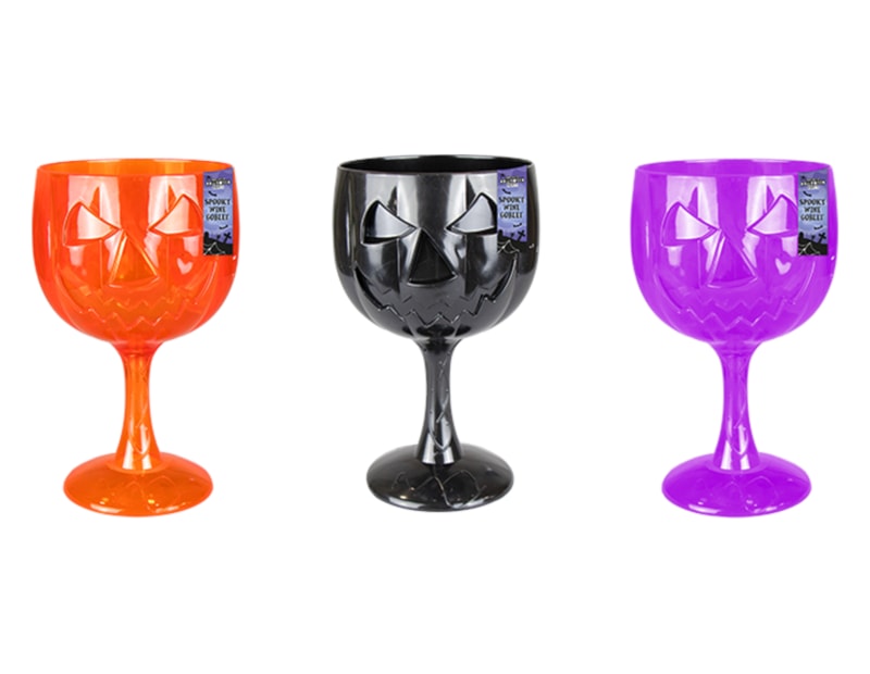 Wholesale Spooky Halloween Plastic Wine Goblet