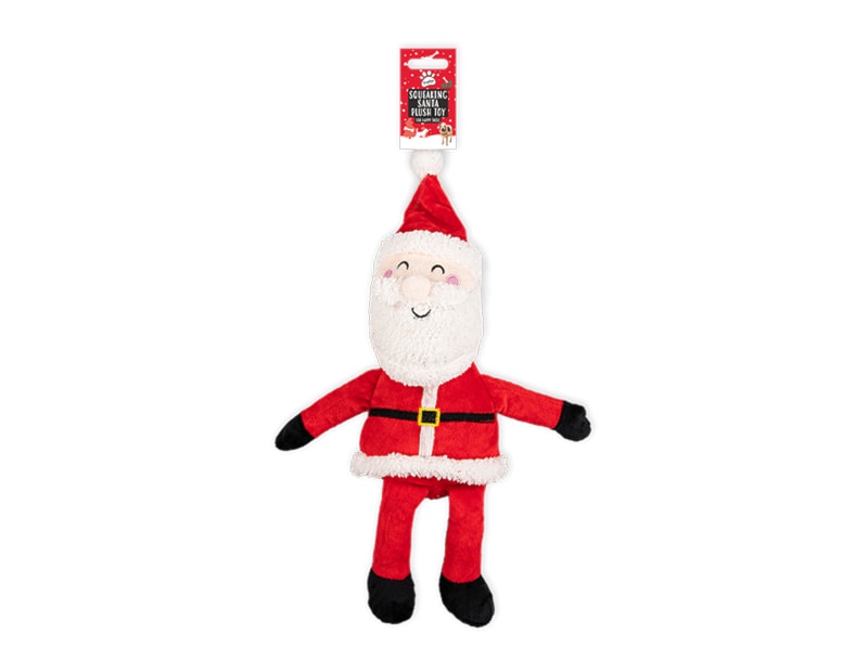 Wholesale Squeaking Plush Santa Pet Toy