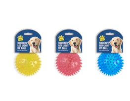 Wholesale Squeaky LED light Up Ball Dog Toy