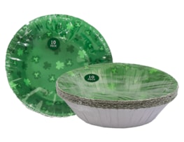 Wholesale St Patricks Day Paper bowls 16.5cm 10pk