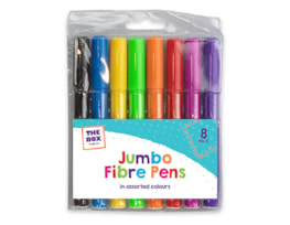 Wholesale Jumbo Fibre Pens - 8 Pack