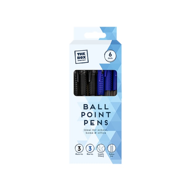 Wholesale Ballpoint pens 6pk