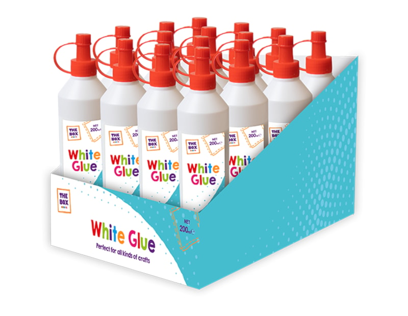 Wholesale White PVA Glue 200ml PDQ