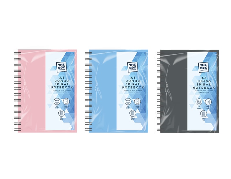 Wholesale A6 Jumbo Spiral Notebook