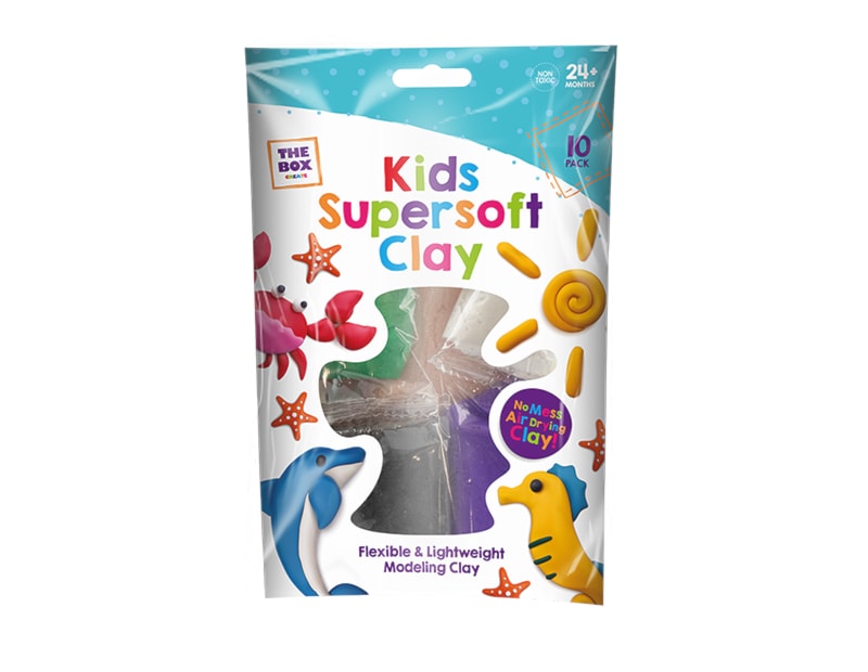 Wholesale Kids Supersoft Clay 10pk