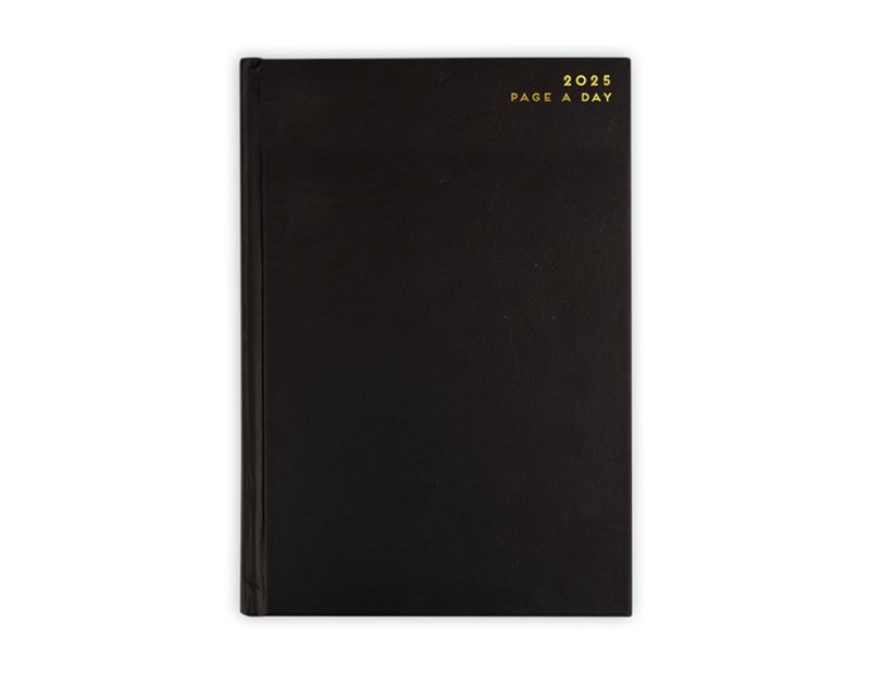 Wholesale 2025 Black A5 Page A Day Diary