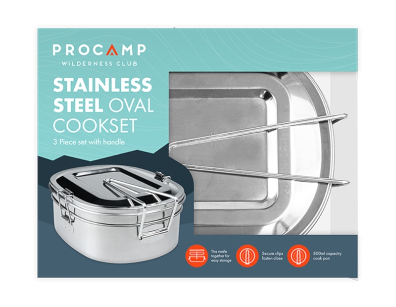 Wholesale Stainless Steel Oval Cookset