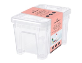 Wholesale Storage Box with Lid 2.2L 4pk