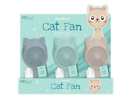 Wholesale Cat Handheld Fan PDQ