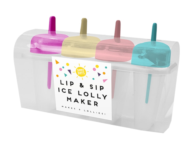 Wholesale Lip & Sip Ice Lolly Maker 4pk