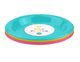 Wholesale Kids Bright plastic plate| Gem imports Ltd.