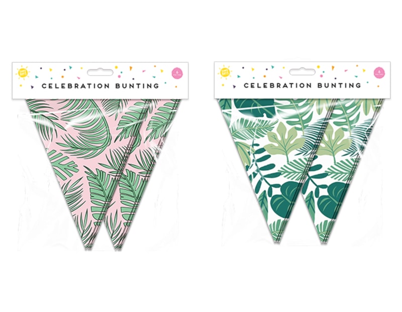 Summer Party Leaf Bunting 15 Flags