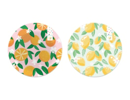 Wholesale Summer Party Fruit Bamboo Printed Dinner Plate