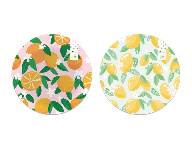 Wholesale Summer Party Fruit Bamboo Printed Dinner Plate