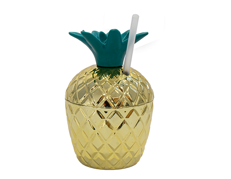 Pineapple Tumbler with Straw 250ml