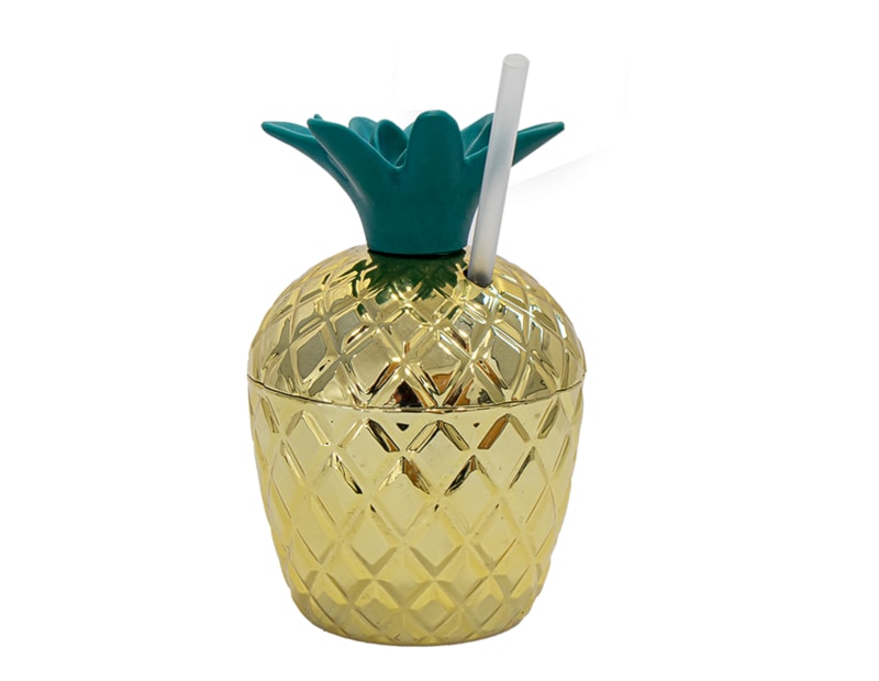 Pineapple Tumbler with Straw 250ml