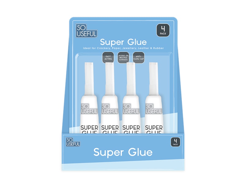 Wholesale Super Glue 4pk CDU