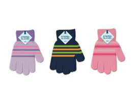 Wholesale Kids Striped Magic Gloves