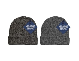 Wholesale Mens Melange Beanie Hat