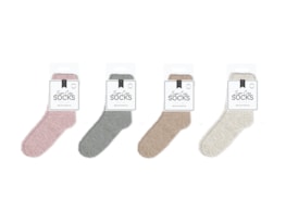 Wholesale Plain Cosy Socks 2pk