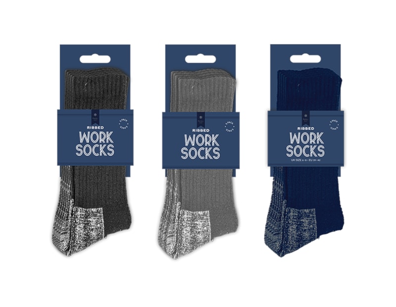 Wholesale Men's Work Socks 5pk