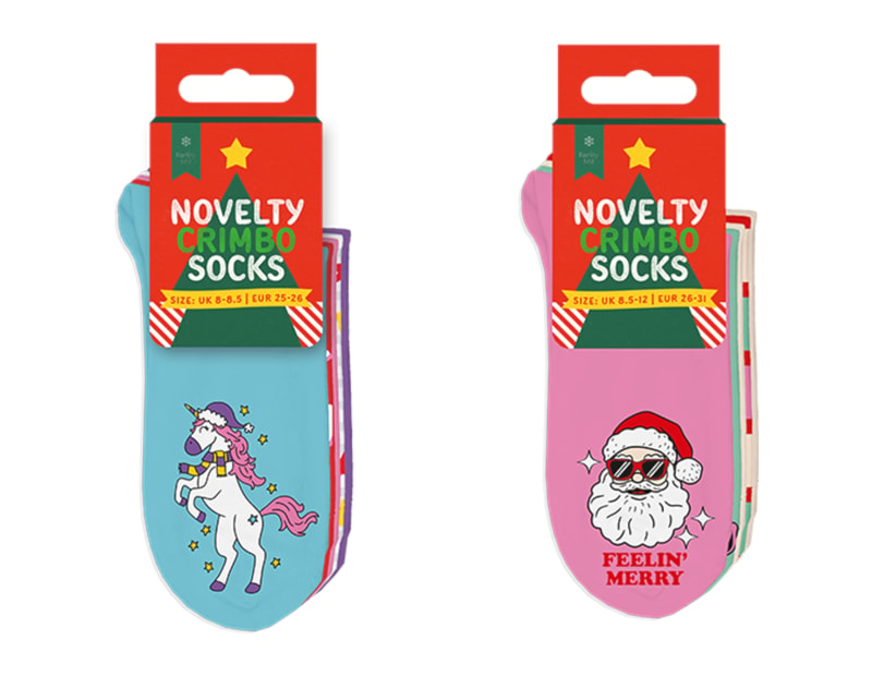 Wholesale Girls Printed Novelty Lurex Socks 5pk