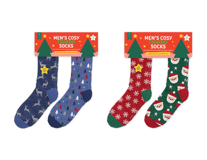 Whoelsale Festive Mens Socks 2 Pairs