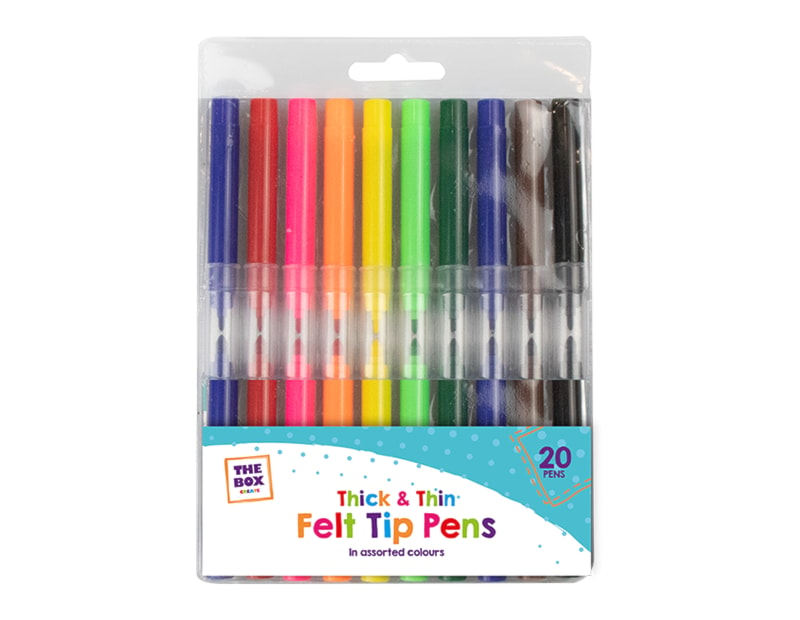 Wholesale Thick & Thin Felt Tip Pens