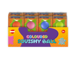 Wholesale Coloured Squishy Ball PDQ