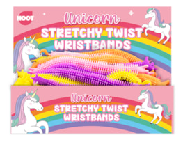 Wholesale Unicorn Stretchy Twist Wristbands PDQ