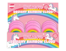 Wholesale Squishy rainbow cloud with unicorn PDQ