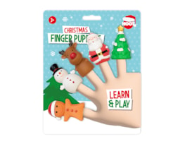 Wholesale Christmas Finger Puppets 5pk