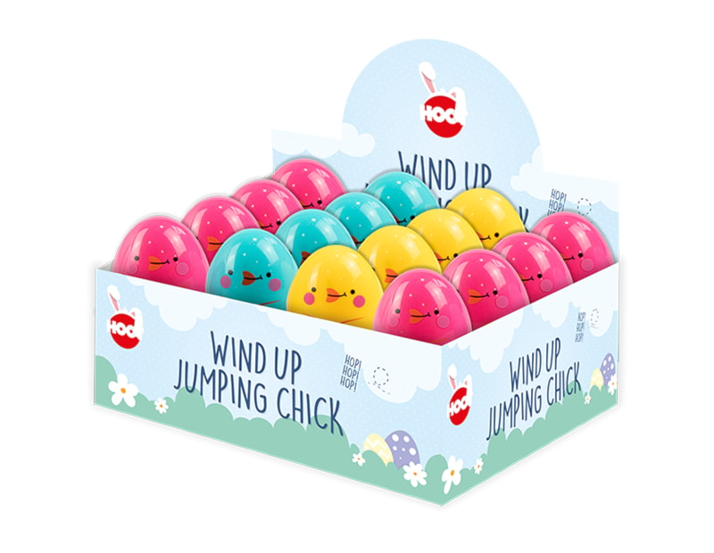 Wholesale Easter Winding Up Jumping Chicks