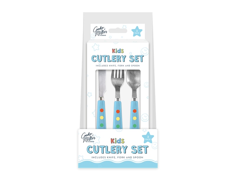 Wholesale Transport 3 Piece Cutlery Set PDQ