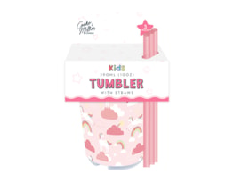 Wholesale Unicorn Tumbler with Straw 3pk