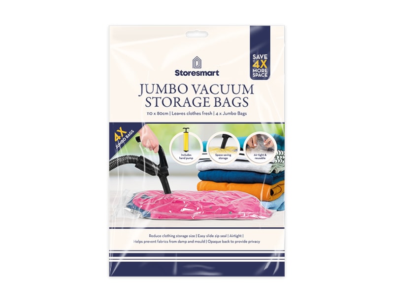 Wholesale Vacuum Storage Bags 4pk 110cm X 80cm