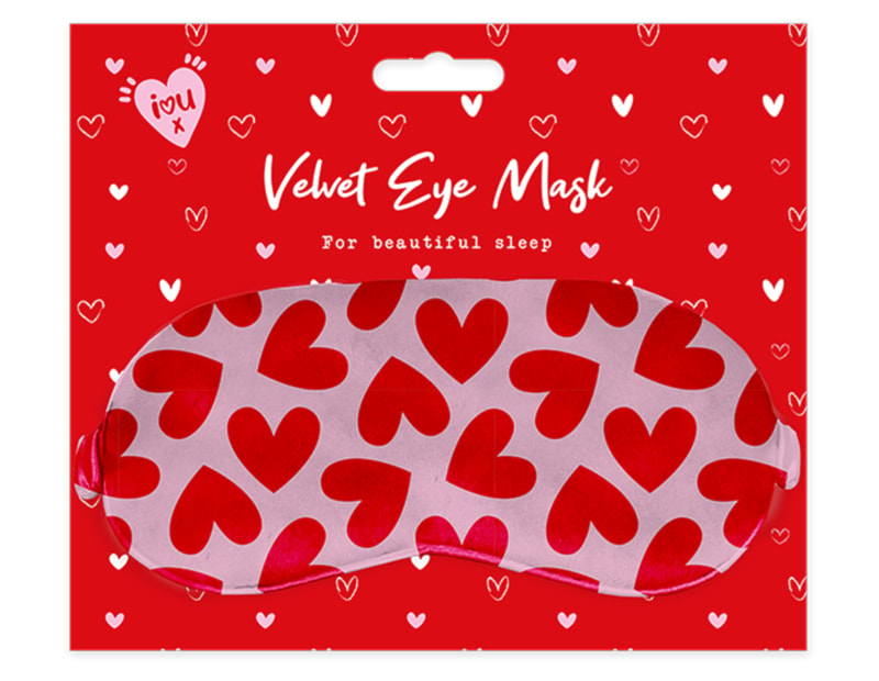 Wholesale Valentine's Velvet Eye Mask