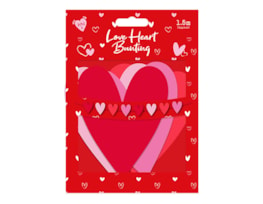 Wholesale Valentine's Love Heart Bunting 1.5m PDQ