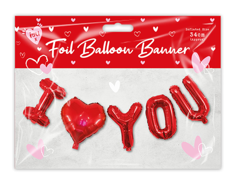 Wholesale I Love You Foil Balloon Banner