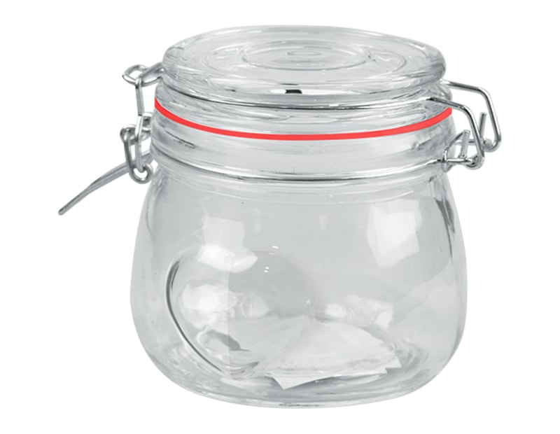 Wholesale Valentines Heart Glass Jar 450ML