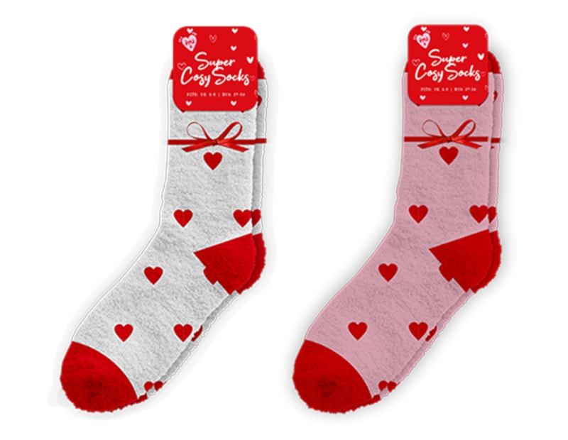 Wholesale Valentine's Ladies Cosy socks