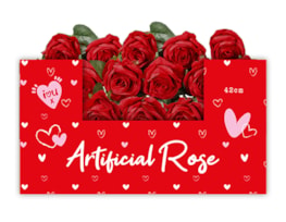 Wholesale Valentines Artificial Rose 42cm in PDQ