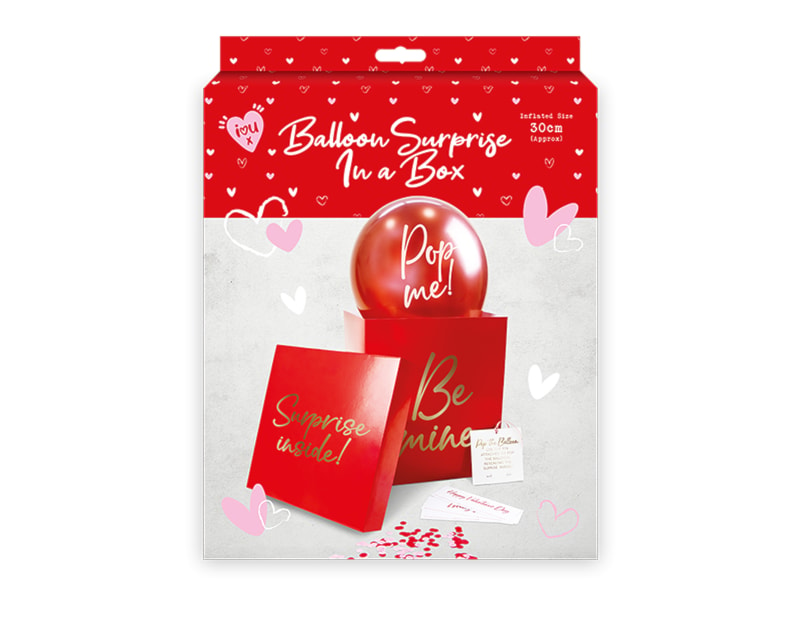 Wholesale Valentine's Balloon Surprise in a Box