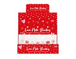 Wholesale Valentine's Customisable Love Note Bunting 1.5m PDQ