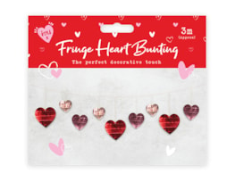 Wholesale Valentine's Foil Heart Bunting PDQ