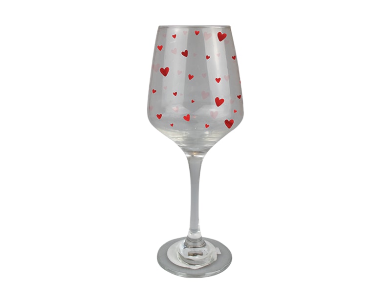 Wholesale Valentine's Printed Wine Glass