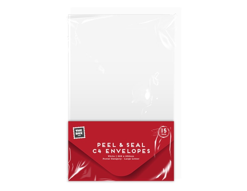 Wholesale White C4 Peel & Seal Envelopes